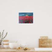Campo de Amapolas Schilderij van Alfred Fox Poster (Keuken)