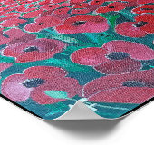 Campo de Amapolas schilderij van Alfred Fox Poster (Hoek)