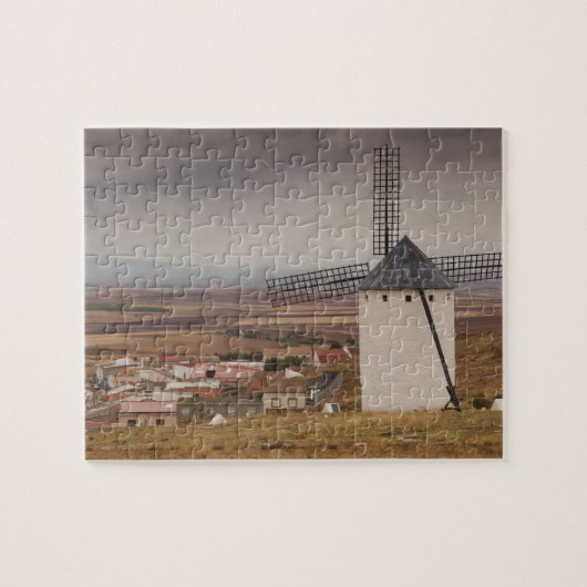 Campo de Criptana, antieke windmolens van La Manch Legpuzzel (Horizontaal)