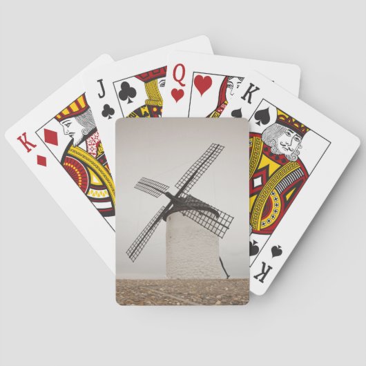 Campo de Criptana, antieke windmolens van La Manch Pokerkaarten (Achterkant)