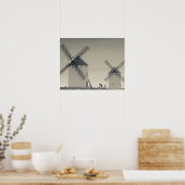 Campo de Criptana, antieke windmolens van La Manch Poster (Keuken)
