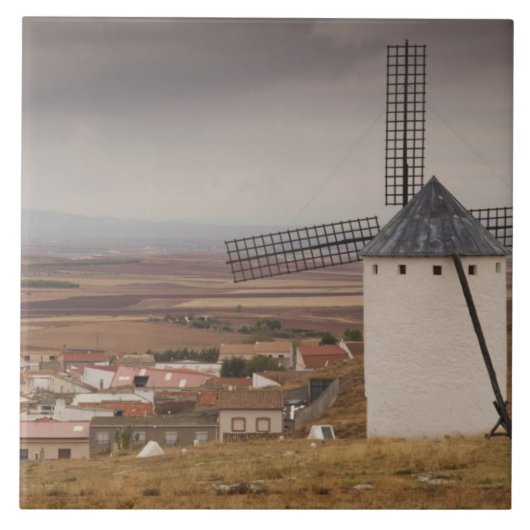 Campo de Criptana, antieke windmolens van La Manch Tegeltje (Voorkant)