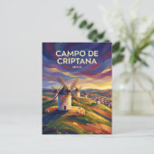 Campo de Criptana-molens Spanje Briefkaart (Staand voorkant)