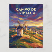 Campo de Criptana-molens Spanje Briefkaart (Voorkant)