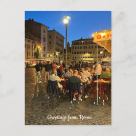 Campo di Fiore, Rome, Italië Design Briefkaart