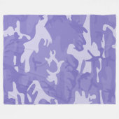 Campo Paarse Fleece Deken (Voorkant (Horizontaal))