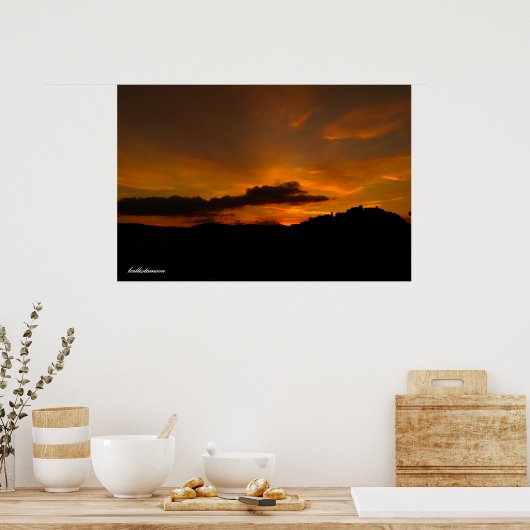 Campobasso, un tramonto! poster (Keuken)