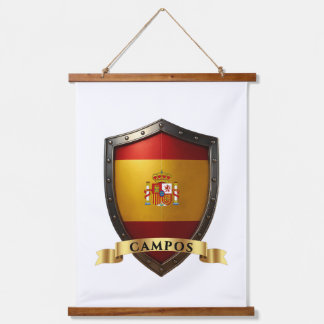 Campos Spanje Heraldische Naam Schild Hangend Wandkleed