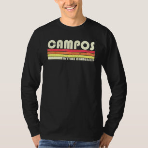 Campos Surname Retro  80-90-jarige Reun T-shirt