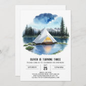 Campout in de Wilds Verjaardag Kaart (Voorkant / Achterkant)