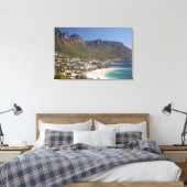 Camps Bay-strand en Twelve Apostles Canvas Afdruk (Insitu (Slaapkamer))
