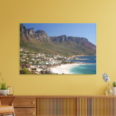 Camps Bay-strand en Twelve Apostles Canvas Afdruk (Insitu (Woonkamer))