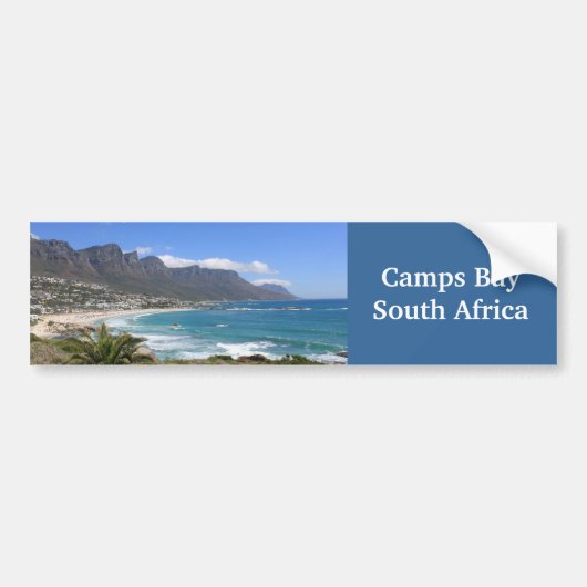 Camps Bay-strand, Zuid-Afrika Bumpersticker (Voorkant)
