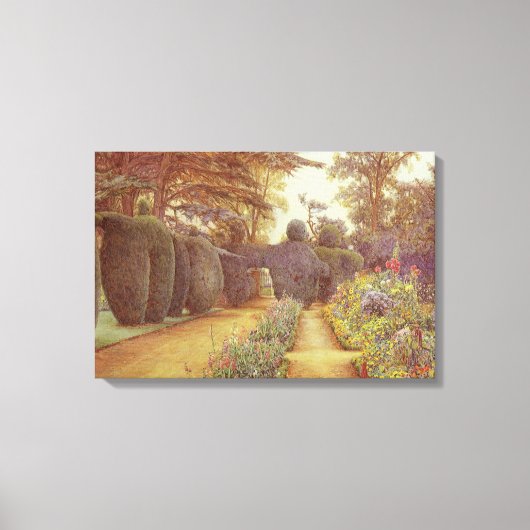 Campsea Ashe, Suffolk door Ernest Arthur Rowe Canvas Afdruk (Voorkant)