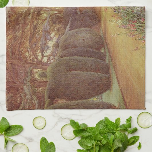 Campsea Ashe, Suffolk door Ernest Arthur Rowe Theedoek (Gevouwen)