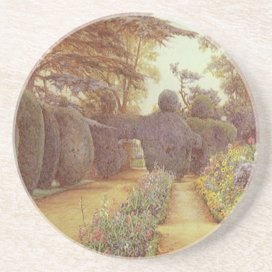 Campsea Ashe, Suffolk door Ernest Arthur Rowe Zandsteen Onderzetter (Voorkant)