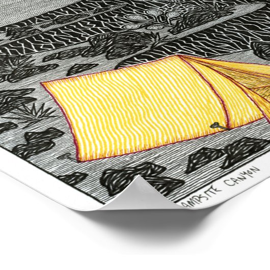 Campsite Canyon Poster (Hoek)