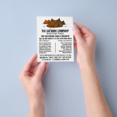 Campsite, Holiday Park Adverteren Flyer (Hand)