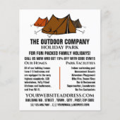 Campsite, Holiday Park Adverteren Flyer (Voorkant)