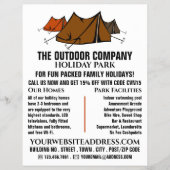 Campsite, Holiday Park Adverteren Flyer (Voorkant)