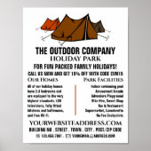 Campsite, Holiday Park Adverteren Poster (Voorkant)