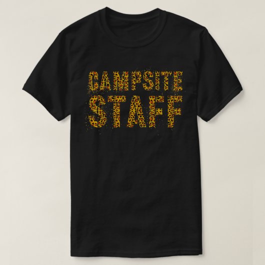CAMPSITE PERSONFF Lopard Print Host Summer Counsel T-shirt (Design voorkant)