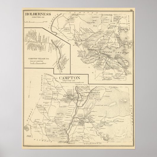 Campton, Holderness Poster (Voorkant)