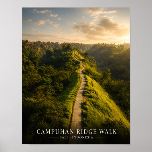 Campuhan Ridge Walk Bali Poster (Voorkant)