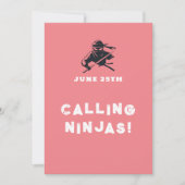 Campus Ninja broederschap partijen Uitnodigingskaa Save The Date (Voorkant)