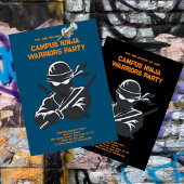 Campus Ninja Fun cijfer broedernit Uitnodigingskaa Save The Date