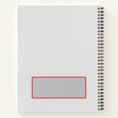 Campus Ninja Notitieboek Gepersonaliseerd Wit en R (Achterkant)