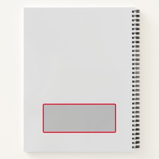 Campus Ninja Notitieboek Gepersonaliseerd Wit en R (Achterkant)