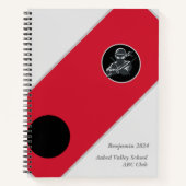 Campus Ninja Notitieboek Gepersonaliseerd Wit en R (Voorkant)