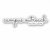 Campus Outreach Georgia College Kalligrafie Sticker (Voorkant)