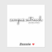 Campus Outreach Georgia College Kalligrafie Sticker (Vel)