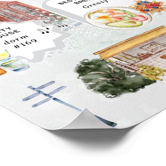 Campus Survival Guide | Grappig College Student Gi Poster (Hoek)