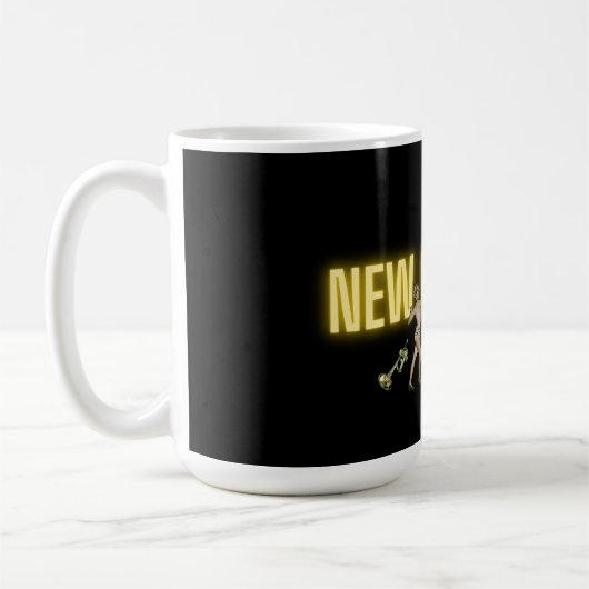 Campy Neon New Orleans en  schoonheid Koffiemok (Links)