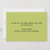 Campy Retro Style Foto voor kerst (Achterkant)