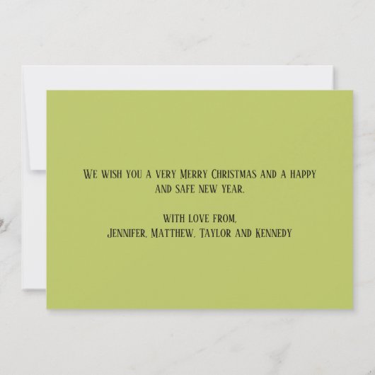 Campy Retro Style Foto voor kerst (Achterkant)