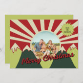 Campy Retro Style Foto voor kerst (Voorkant / Achterkant)