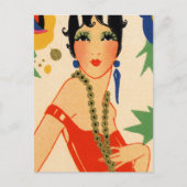 Campy Vamp Postcard Briefkaart (Voorkant)