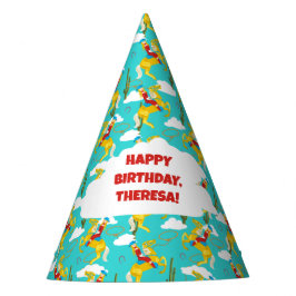 Campy Western cowgirl op paard aangepaste verjaard Feesthoedjes