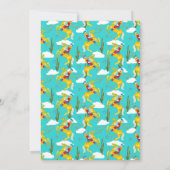 Campy Western cowgirl op paard aangepaste verjaard Kaart (Achterkant)