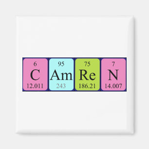 Camren periodieke table name magnet