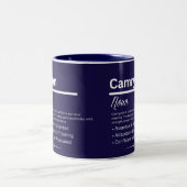 Camryn Personalized Girl Name Meaning Coffee Mug Tweekleurige Koffiemok (Center)