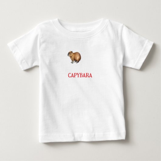 Camseta infantil unisex con la foto de capybara (Voorkant)