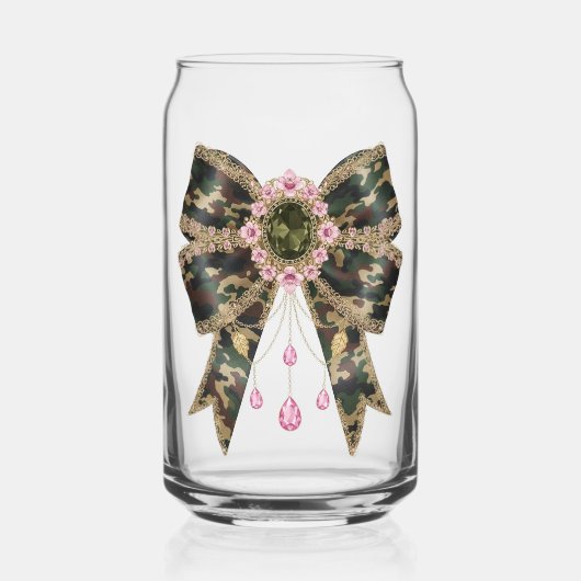 camuflash boog met roze  blikvorm glas (Voorkant)