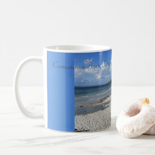 Camusdarach Beach, Arisaig, Schotland Koffiemok (Met donut)