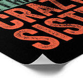 Can' t schrik me ik heb een gekke zus grappige poster (Hoek)