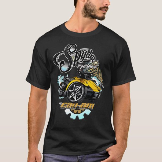 Can-Am Spyder Roadsters Retro Logo   T-shirt (Voorkant)